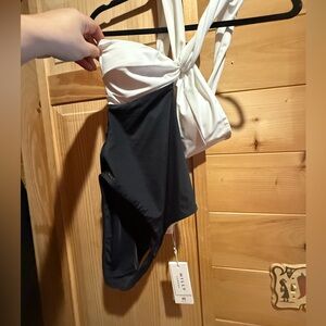 Milly Black and White One-Piece Swimsuit